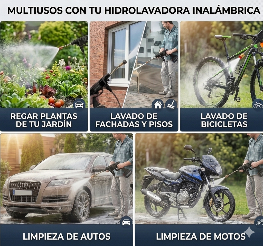 Hidrolavadora profesional Inalámbrica 48V+ Nivel Láser de Precisión