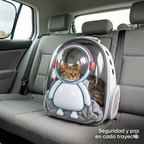Morral de Viaje para Mascotas "Space Explorer" Diseño Panorámico